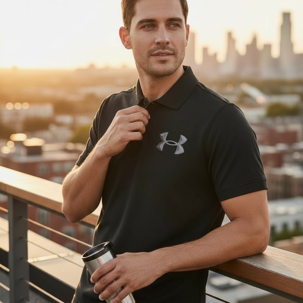Under Armour Men's Polo in Black